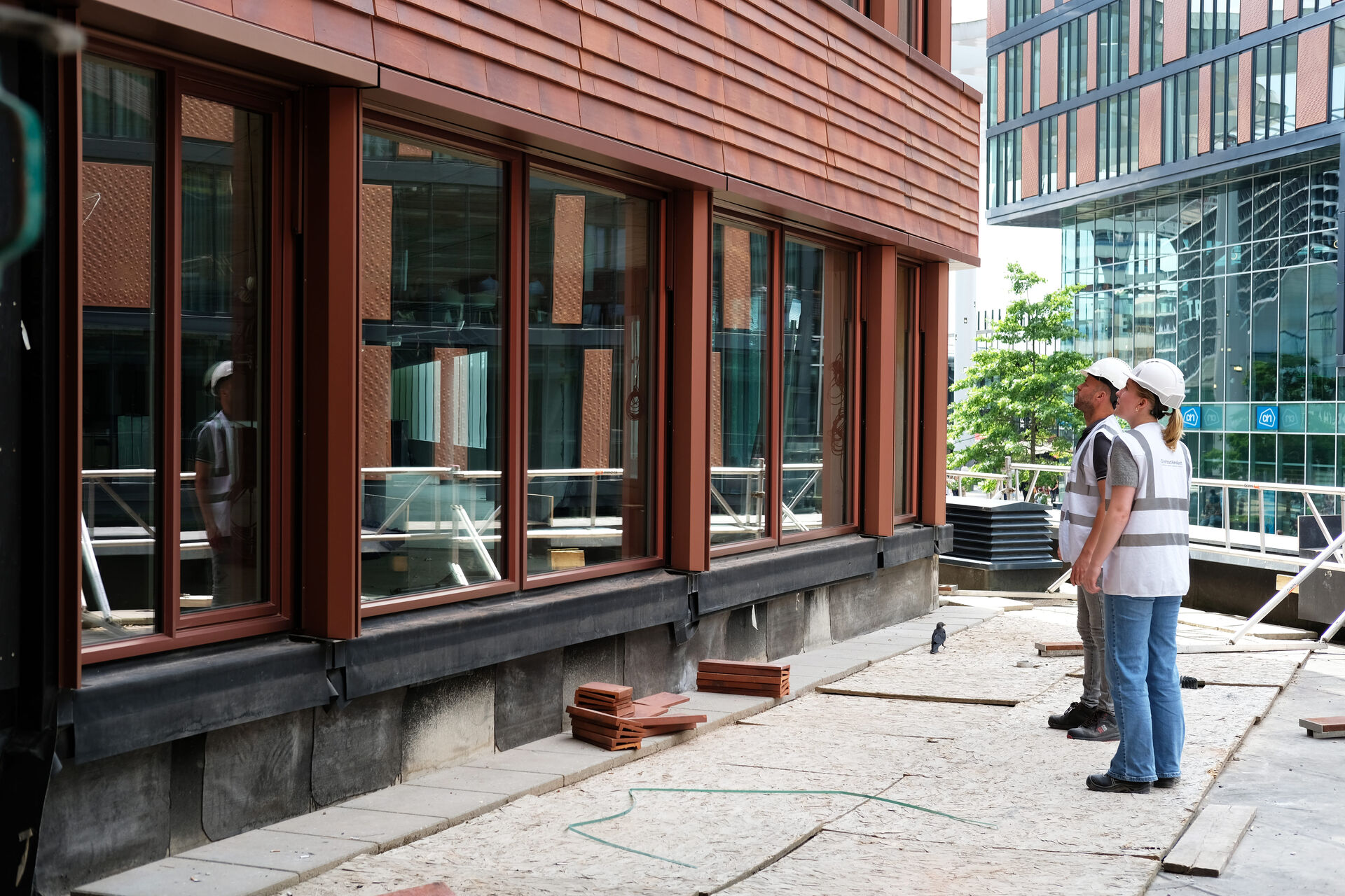 Geveltransformatie De Nieuwe Tuin in uitvoering